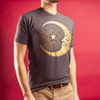 T-Shirt - Dageraad Moon, Gold on Grey